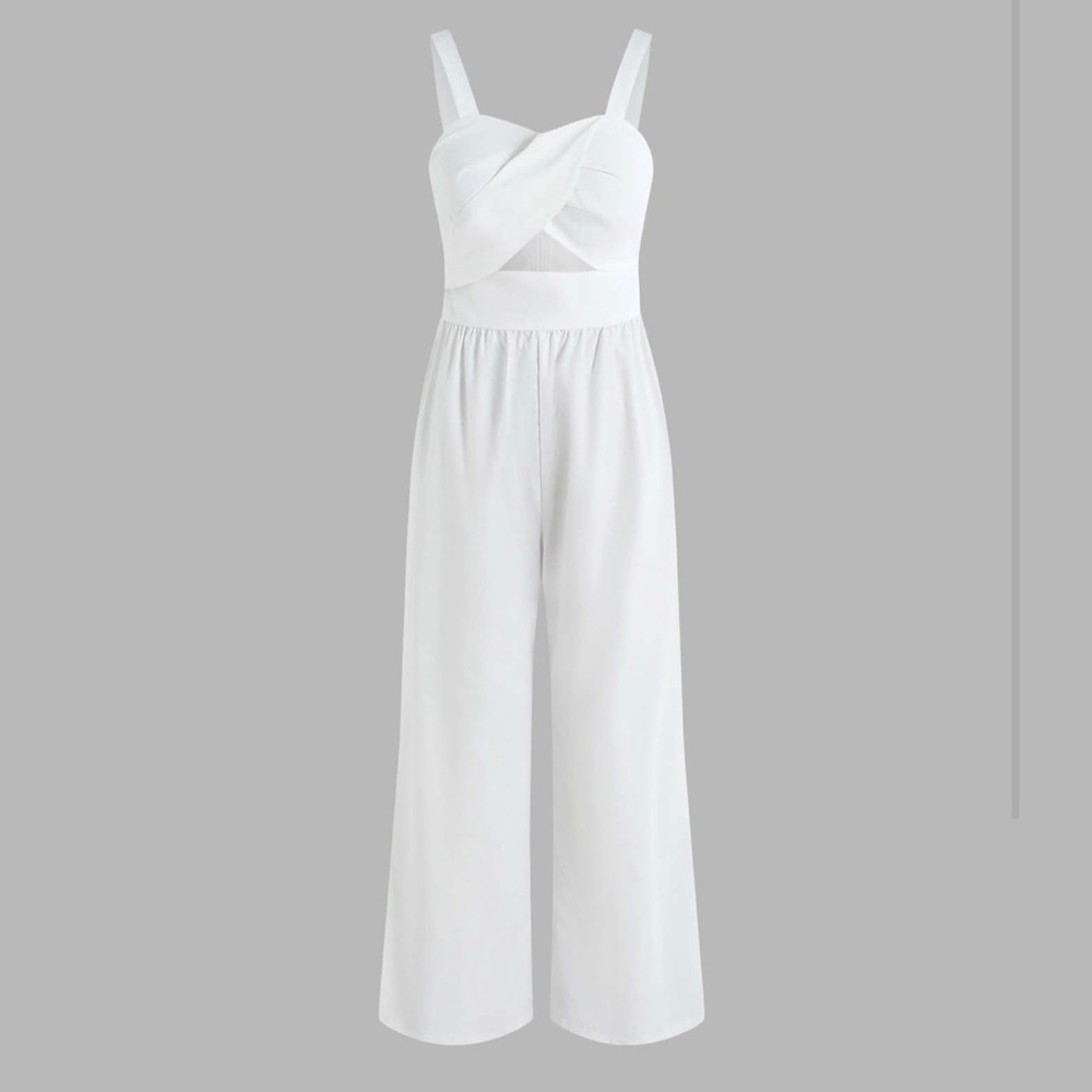 Solid Cut Out Jumpsuit